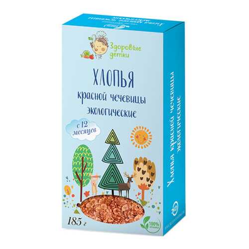 Хлопья красной чечевицы Здоровые детки 185 г в Да