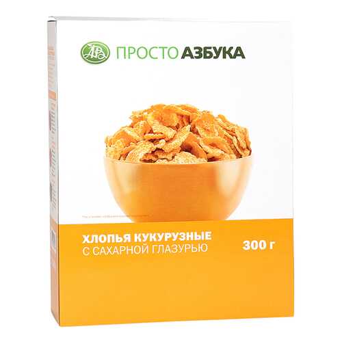 Хлопья кукурузные Просто Азбука Корн Флейкс 300 г в Да