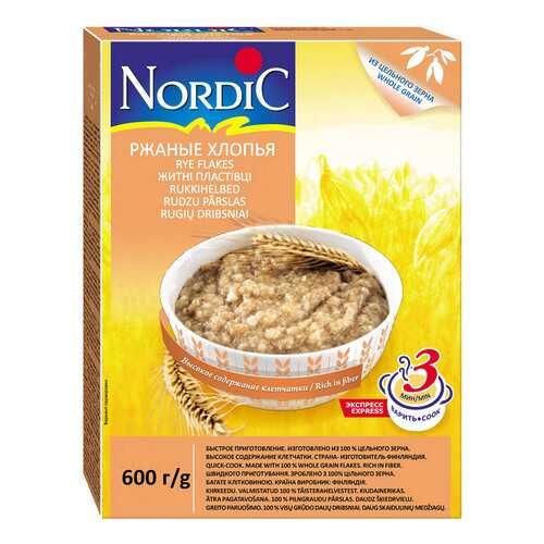 Хлопья Nordic ржаные 600г в Да