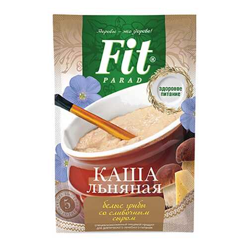 Каша льняная Fit Parad белые грибы со сливочным сыром в Да