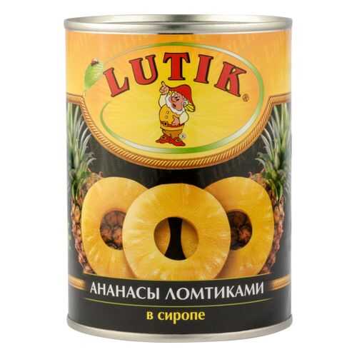 Ананасы ломтиками Lutik в сиропе 580 мл в Да