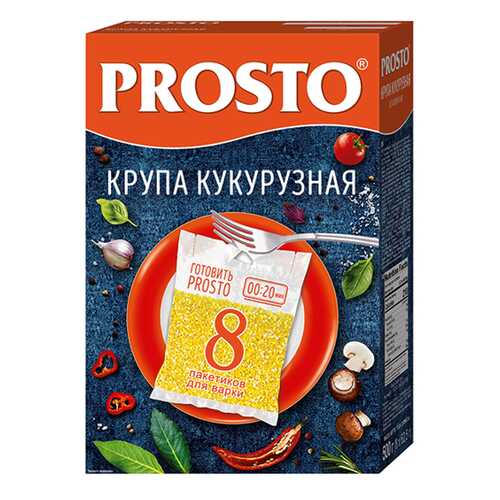 Крупа кукурузная Prosto в пакетиках 8*62.5 г 500 г в Да