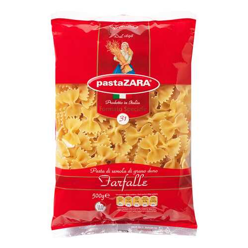 Макаронные изделия PastaZara farfalle 500 г в Да