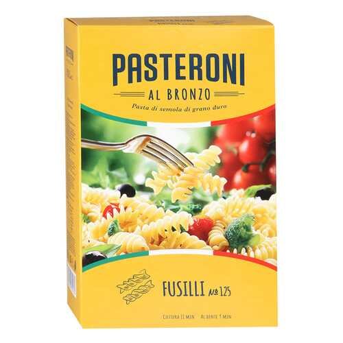 Макароны Pasteroni fuzili №125 спиральки 450 г в Да