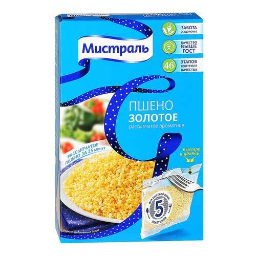 Пшено Мистраль Золотое 5пак*80г в Да