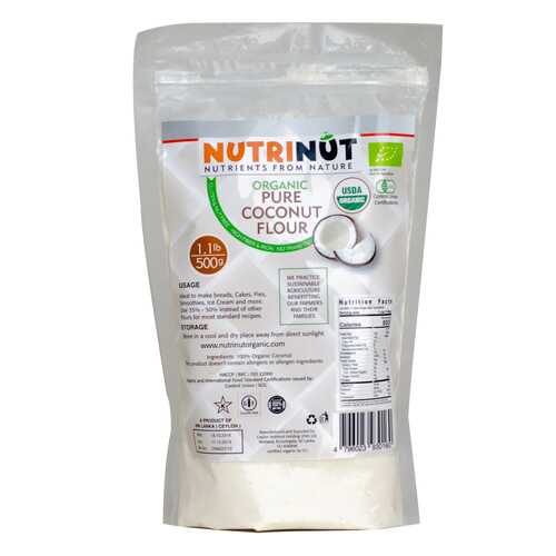 Кокосовая мука Nutrinut organic coconut flour 500 г в Да