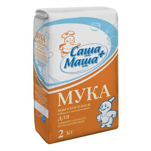 Мука пшеничная Саша+Маша 2 кг в Да