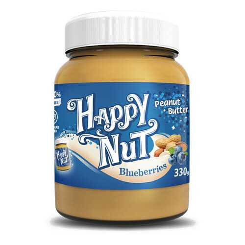 Арахисовая паста Happy Life Happy Nut с черникой 330 г в Да