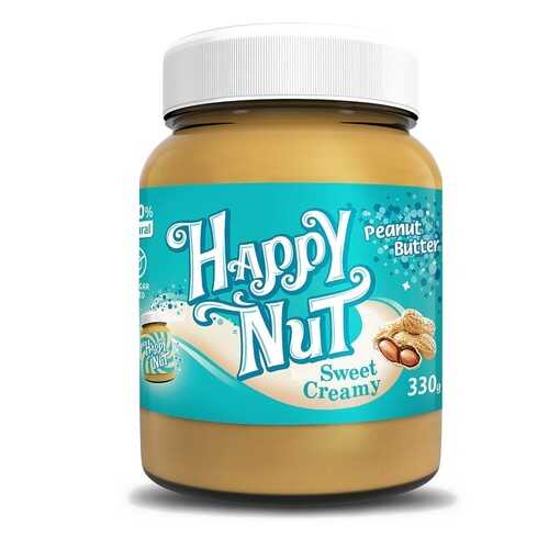 Арахисовая паста Happy Nut Sweet Creamy сладкая в Да