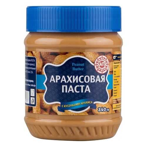 Паста арахисовая Peanut Butter с кусочками арахиса 340 г в Да