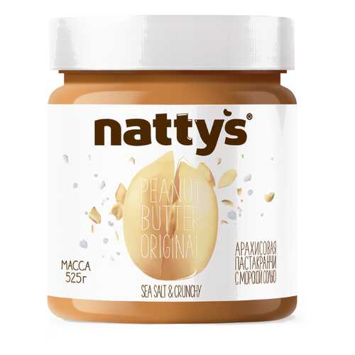 Паста Nattys Crunchy & Sea salt арахисовая хрустящая 525 г в Да