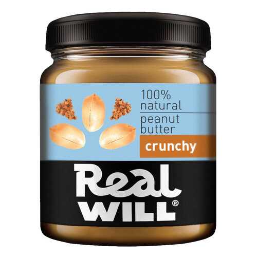 Real Will Peanut butter хрустящая 500 г в Да