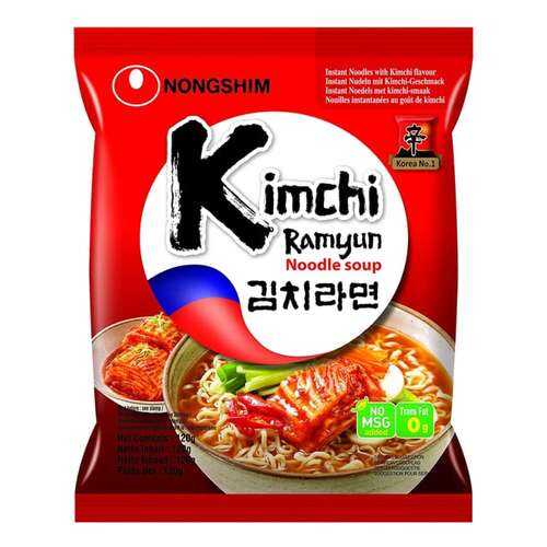 Лапша быстрого приготовления Кимчи Рамен Nongshim 120 г в Да