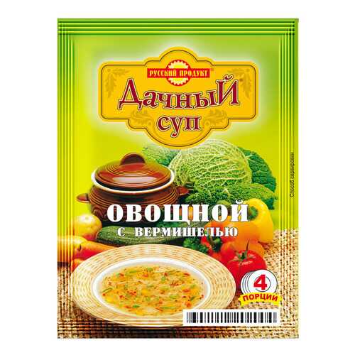 Суп дачный Русский Продукт овощной с вермишелью варочный 60 г в Да