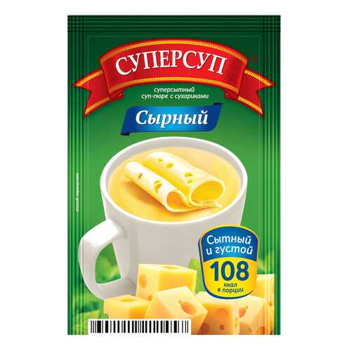 Суперсуп-пюре Суперсытный сырный с сухариками 26.5 г в Да