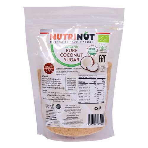 Кокосовый сахар Nutrinut organic coconut sugar 250 г в Да