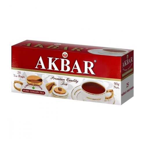 Чай Akbar Limited Edition черный 25 пакетиков в Да