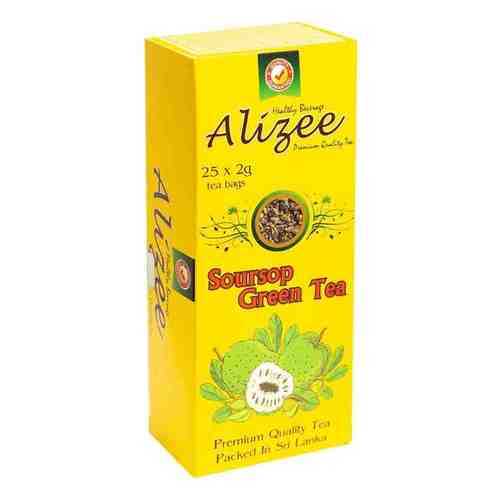 Чай Alizee Soursop Green Tea зеленый 25 пакетиков в Да