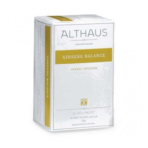 Чай Althaus Ginseng Balance Deli Pack 20*1.75 г в Да