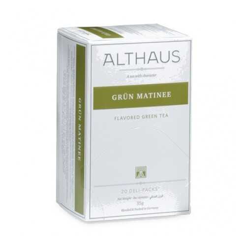 Чай Althaus Grun Matinee Deli Pack 20*1.75 г в Да