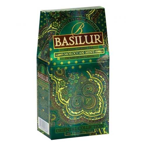 Чай Basilur Moroccan Mint, зеленый листовой с добавками, 100 гр в Да