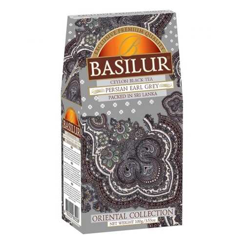 Чай Basilur Persian Earl Grey, черный листовой с добавками, 100 гр в Да