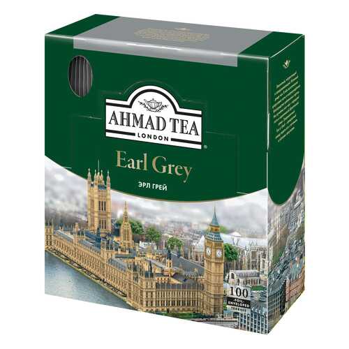 Чай черный Ahmad Tea earl grey 100 пакетиков в Да