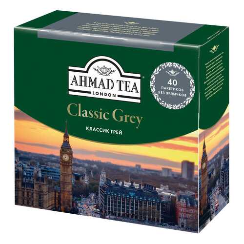 Чай черный Ahmad Tea earl grey со вкусом и ароматом бергамота 40 пакетиков в Да