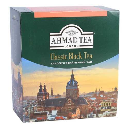 Чай черный Ahmad Tea классический листовой мелкий 100 пакетиков в Да