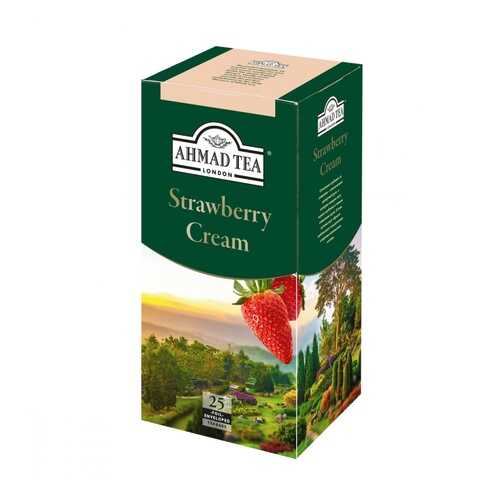 Чай черный Ahmad Tea Strawberry Cream 25 пакетов 40 г в Да