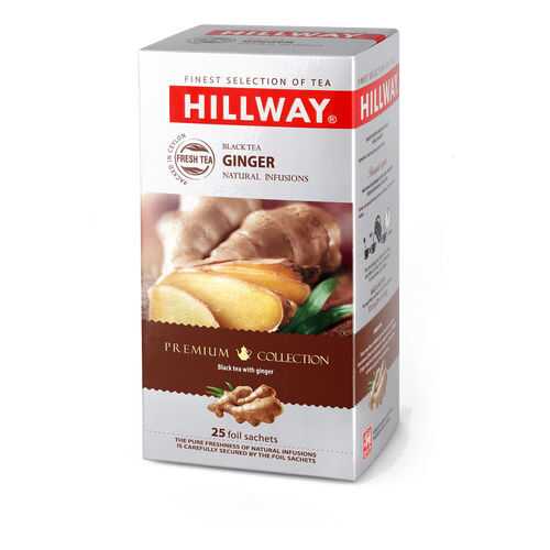 Чай черный байховый HILLWAY c имбирем, 25 пак. в Да