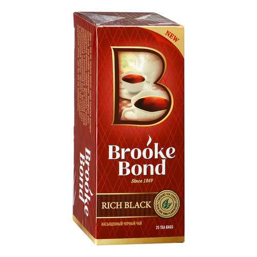 Чай черный Brook Bond насыщенный 25 пакетиков в Да