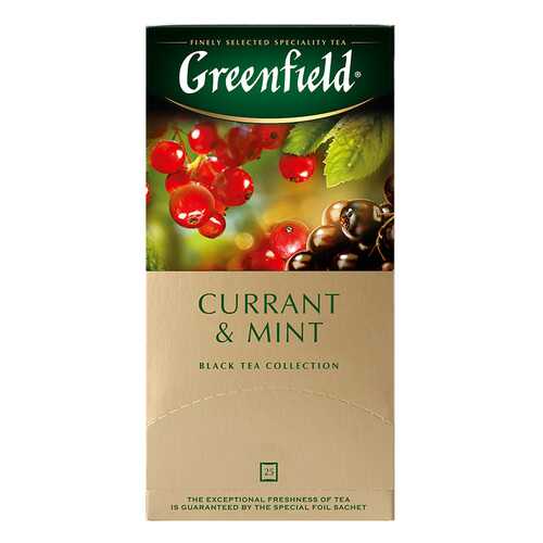 Чай черный Greenfield Currant & Mint 25 пакетиков в Да