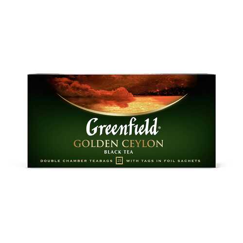 Чай черный Greenfield Golden Ceylon 25 пакетиков в Да