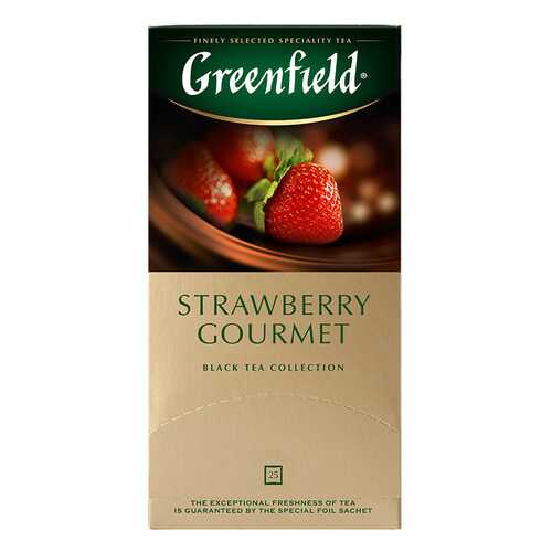 Чай черный Greenfield Strawberry Gourmet 25 пакетиков в Да