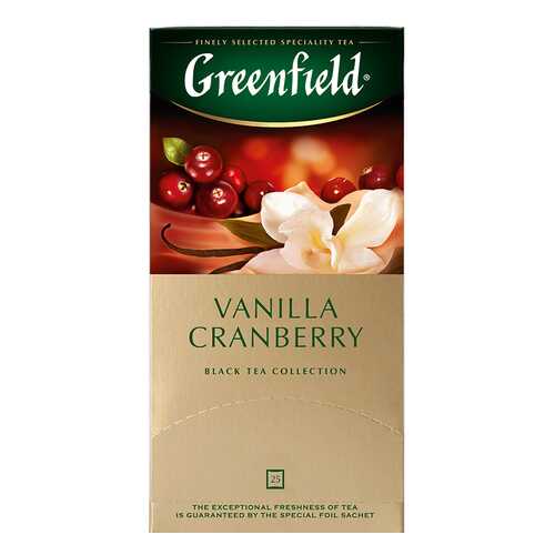 Чай черный Greenfield Vanilla Cranberry 25 пакетиков в Да