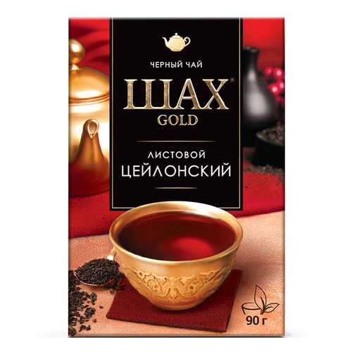 Чай черный листовой Шах Gold Цейлонский 90 г в Да