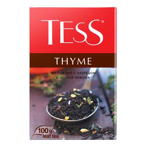 Чай черный листовой Tess Thyme 100 г в Да