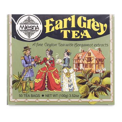 Чай черный Mlesna Earl Grey с ароматом бергамота Евро-Скан Экспорт 50 пак*2г Шри-Ланка в Да