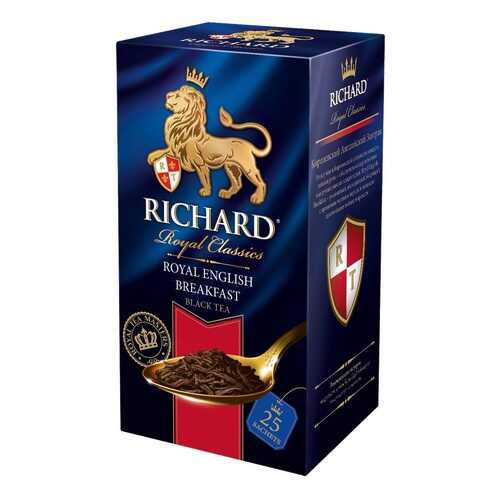 Чай черный Richard royal english breakfast 25 пакетиков в Да