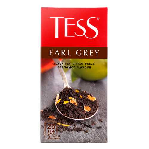 Чай черный Tess Earl Gray 25 пакетиков в Да