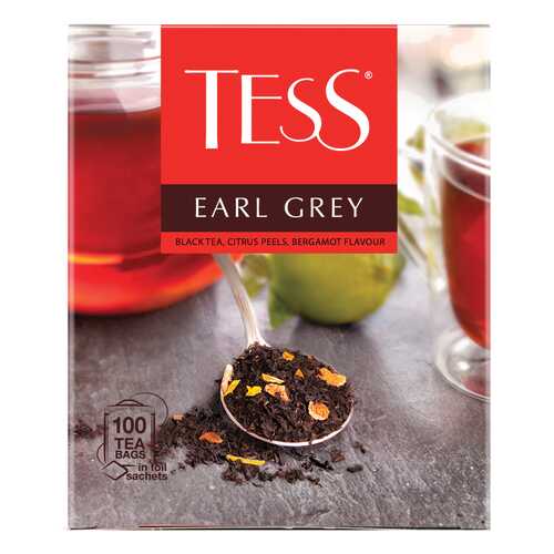 Чай черный Tess Earl Grey 100 пакетиков в Да