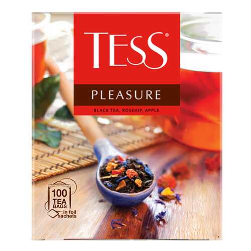 Чай черный Tess Pleasure 100 пакетиков в Да