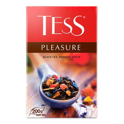 Чай черный Tess pleasure с шиповником и яблоком 200 г в Да