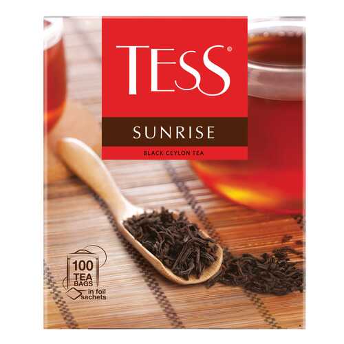 Чай черный Tess Sunrise 100 пакетиков в Да