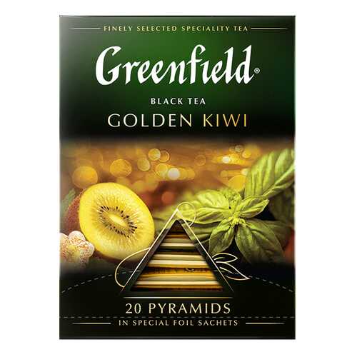 Чай черный в пирамидках Greenfield Golden Kiwi 20 пакетиков в Да