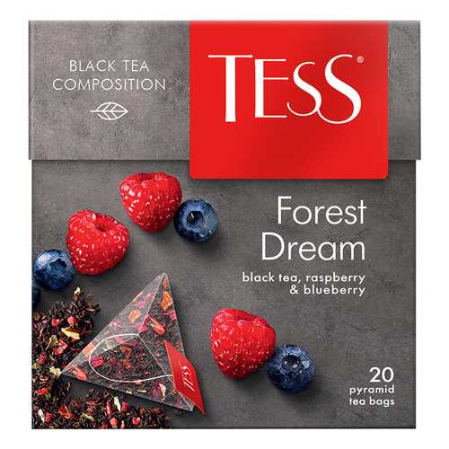 Чай черный в пирамидках Tess Forest Dream 20 пакетиков в Да