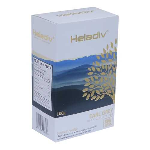 Чай листовой черный Heladiv earl grey 100 г в Да