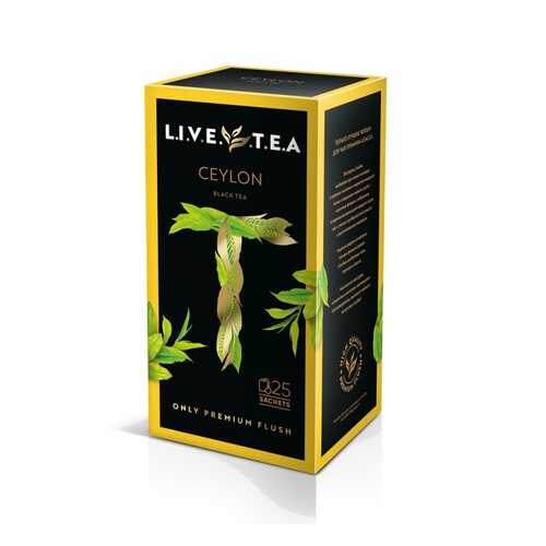 Чай Live Tea Ceylon черный 25 пакетиков в Да