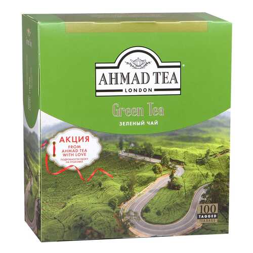 Чай зеленый Ahmad Tea 100 пакетиков в Да